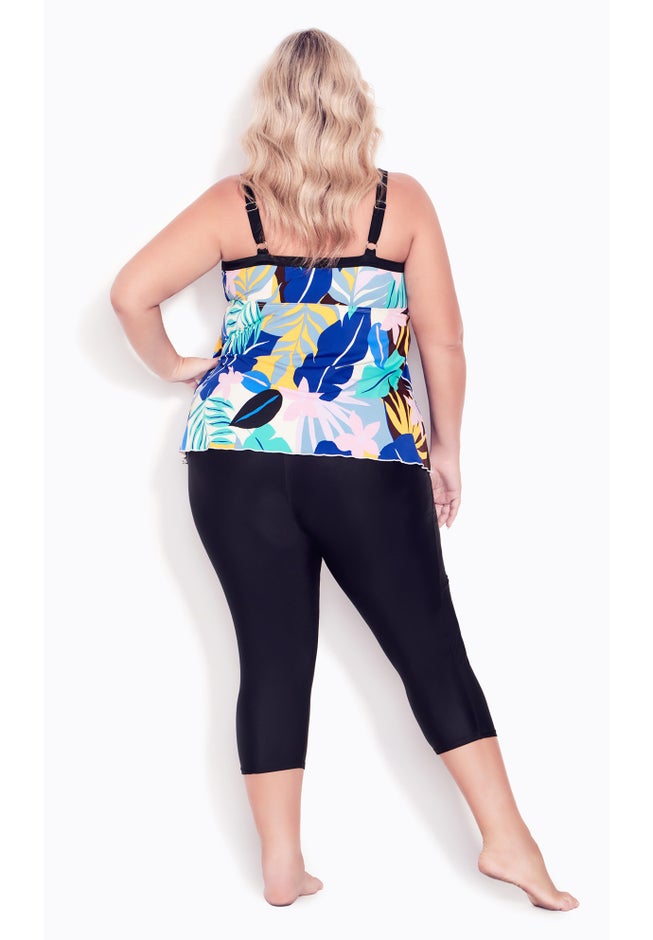 Fly Away Print Tankini Top image number 4