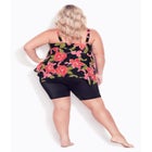 Handkerchief Print Tankini Top image number null