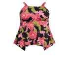 Handkerchief Print Tankini Top image number null
