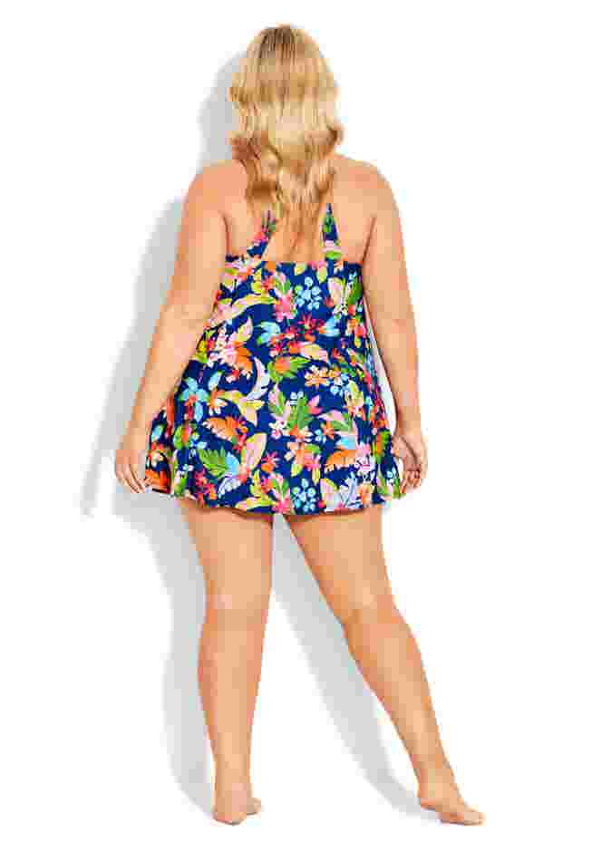 Halter Back Swim Dress image number 1