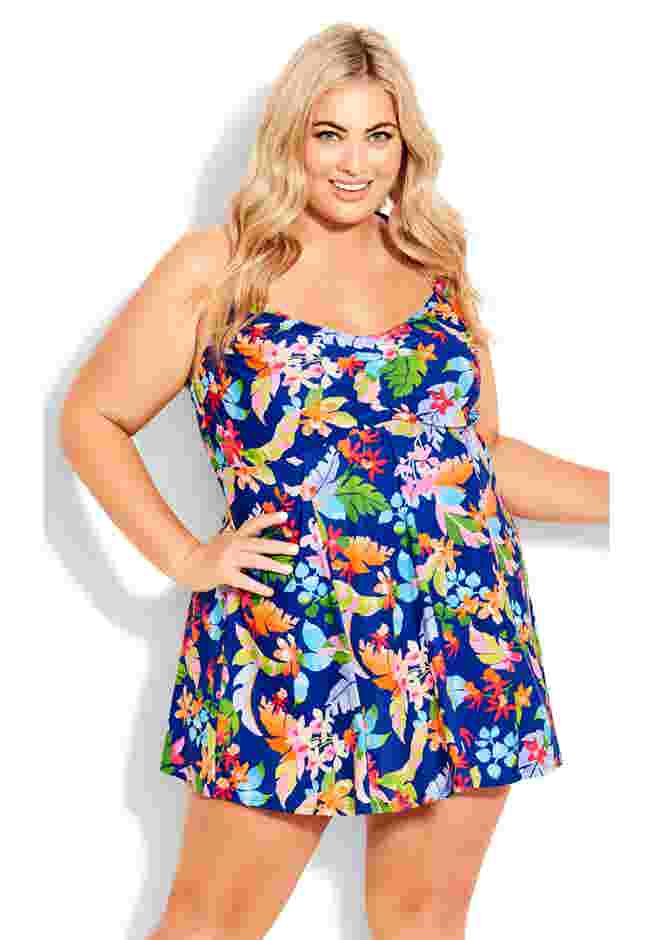 Halter Back Swim Dress image number 2