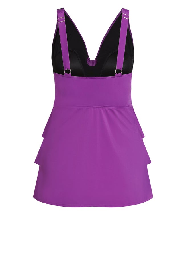 Ruffled Tankini Top image number null
