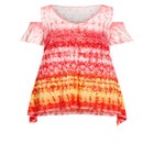 Tuscan Sun Cold Shoulder Tunic image number null