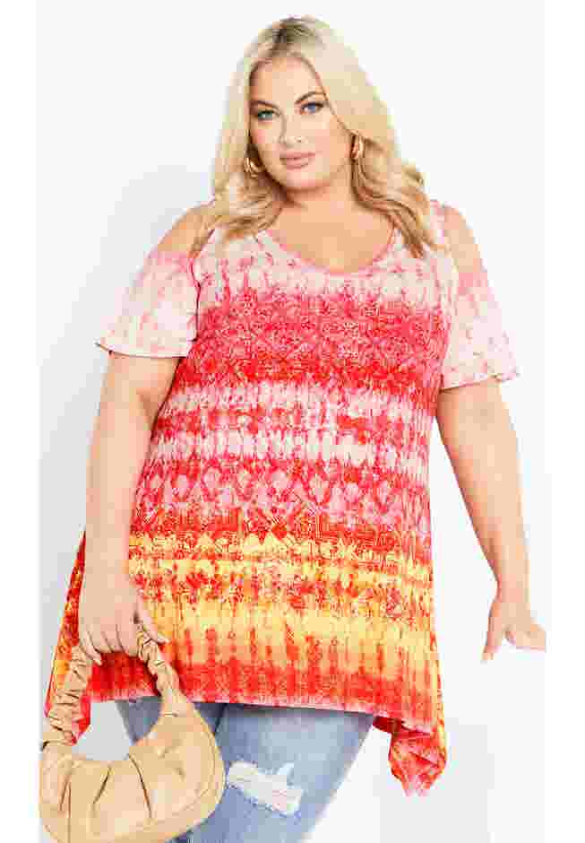 Tuscan Sun Cold Shoulder Tunic image number 0