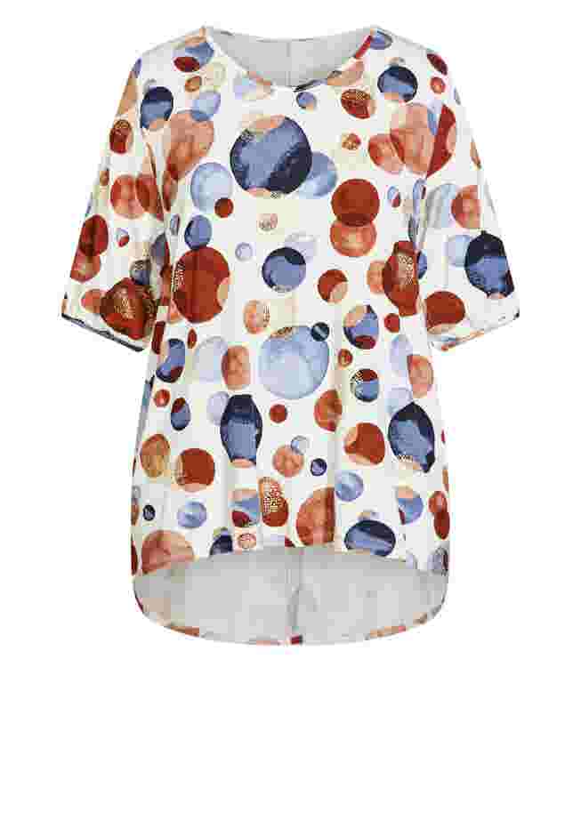 Leila Foil Print Top image number 2