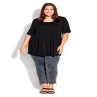 Knit Pleated Top image number null