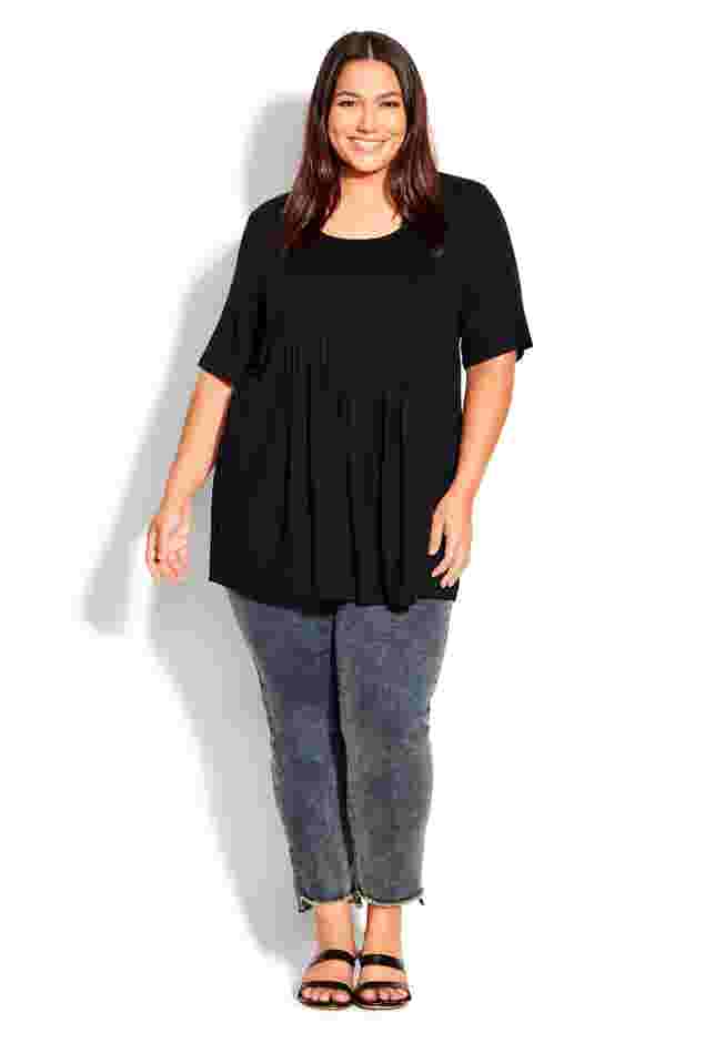 Knit Pleated Top image number 2