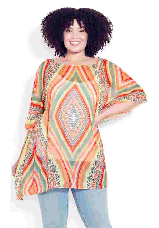 Watercolor Poncho image number 3