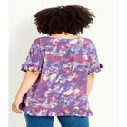 Rivka Frill Print Top image number null