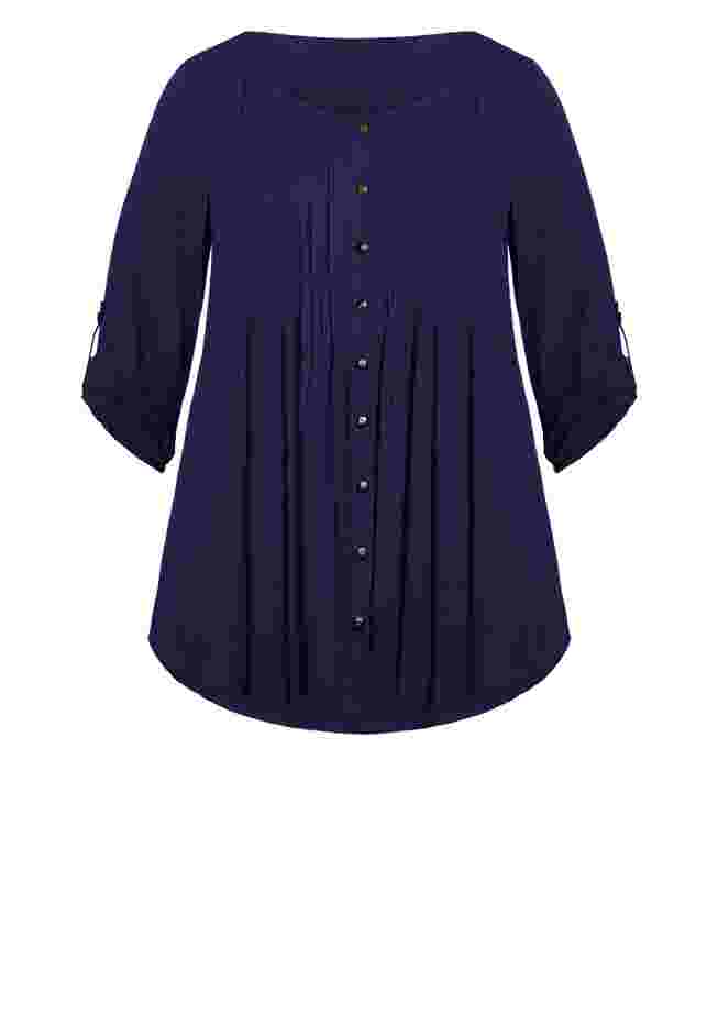 Sandy Pintuck Plain Shirt image number 2