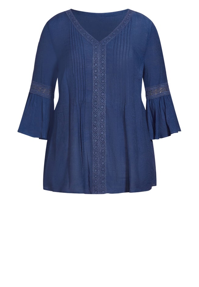 Pleat Lace Tunic image number 2