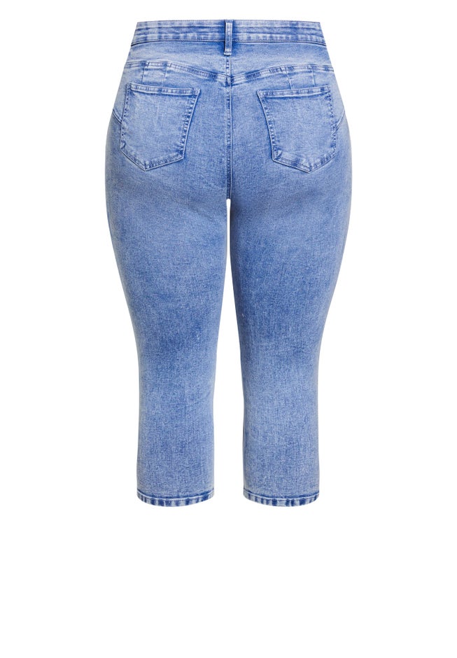 Holly Crop Ripped Jean image number null