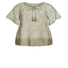 Medallion Border Peasant Top image number null