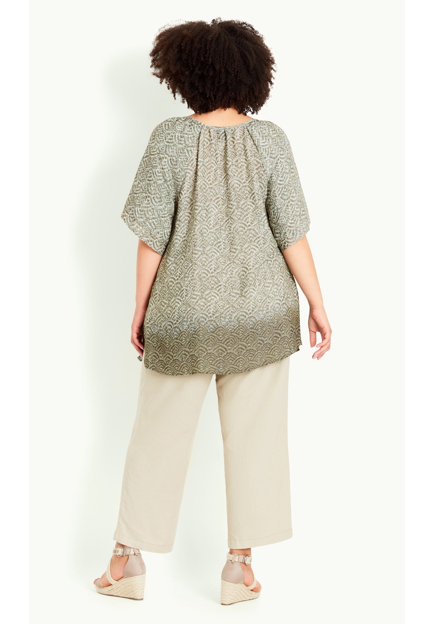 Medallion Border Peasant Top image number 4