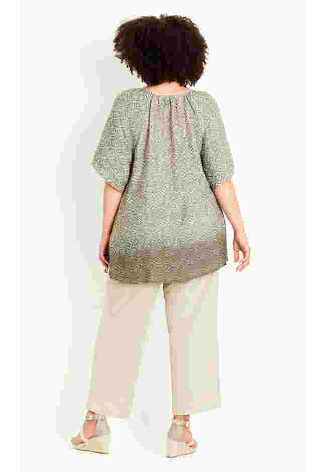 Medallion Border Peasant Top image number 4