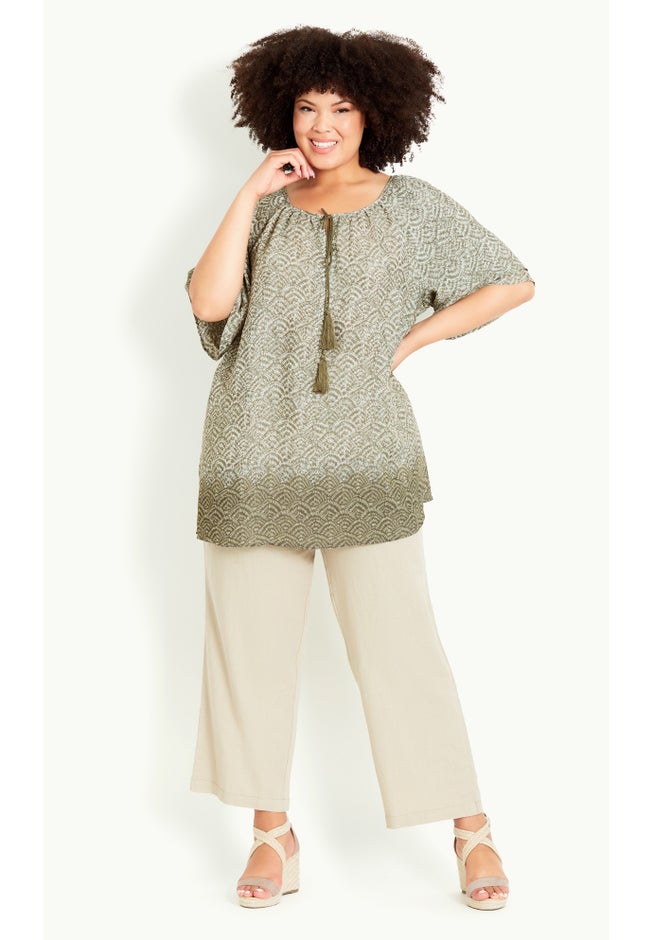 Medallion Border Peasant Top image number 5