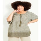 Medallion Border Peasant Top image number null