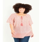 Medallion Border Peasant Top image number null