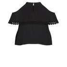 Hallie Halter Cold Shoulder Top image number null