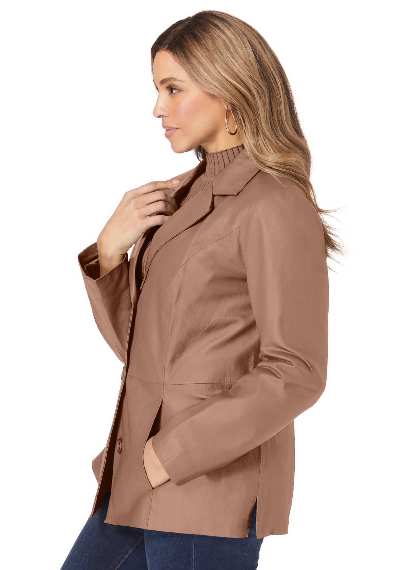 Leather Blazer image number 1