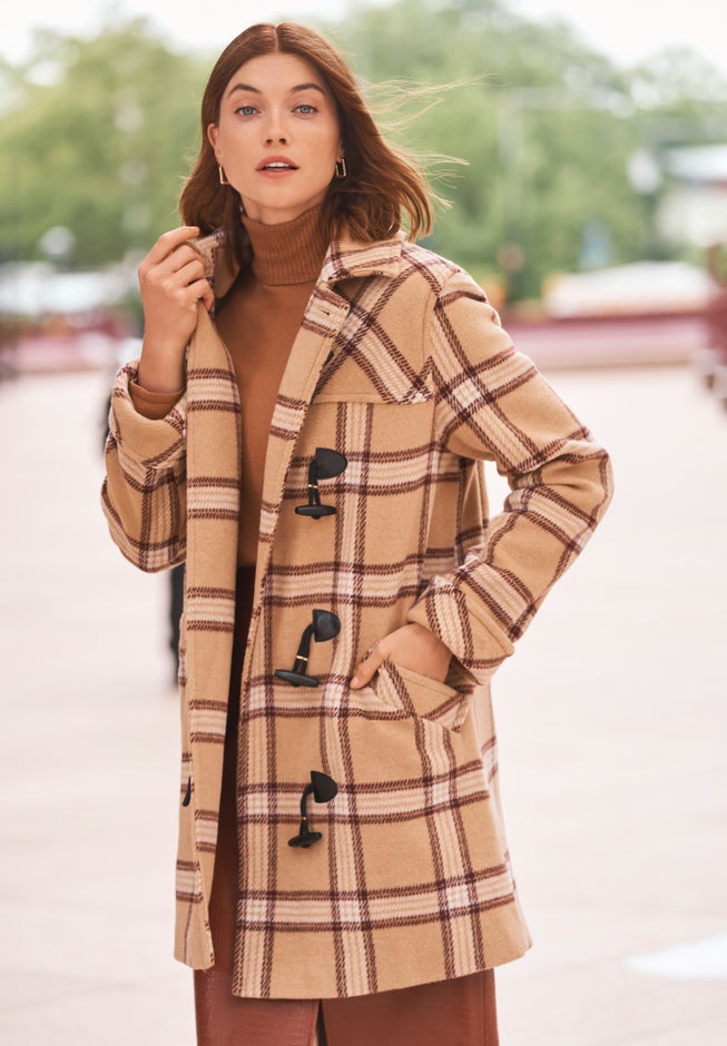 Hooded Toggle Wool Coat image number 1