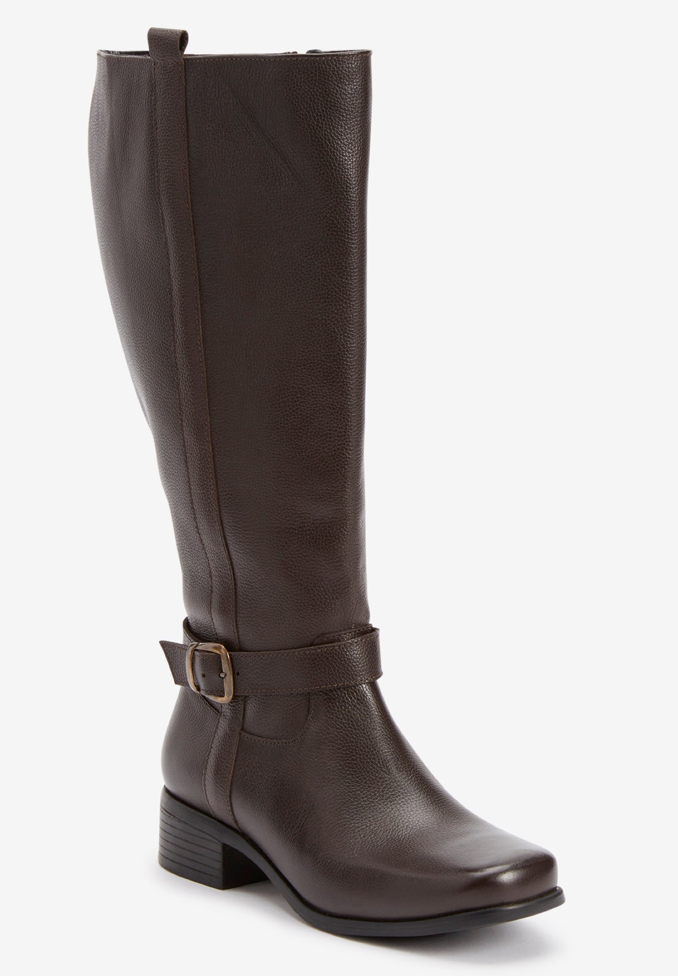 The Donna Tall Wide Calf Leather Boot By Comfortview image number 0