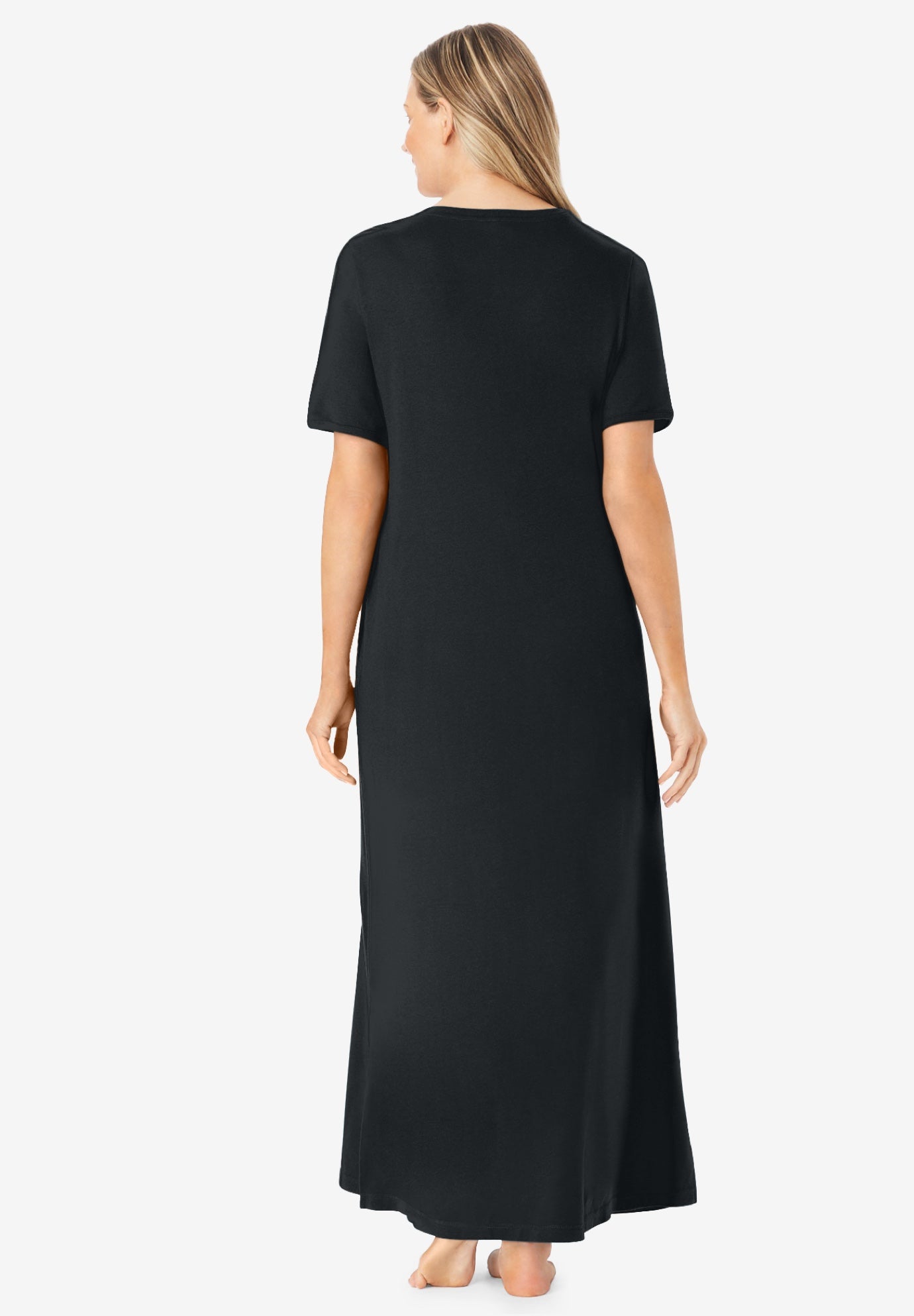 V-Neck Short Sleeve Maxi Lounger image number 1