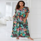 V-Neck Short Sleeve Maxi Lounger image number null