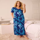 V-NECK SHORT SLEEVE MAXI LOUNGER image number null