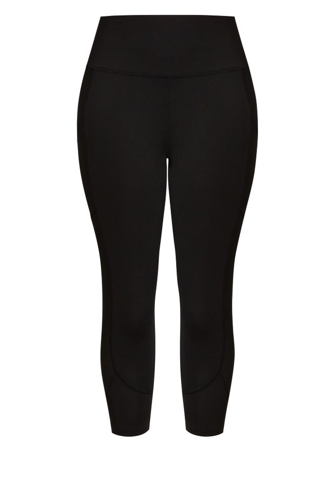 Pocket Capri Plain Legging image number null