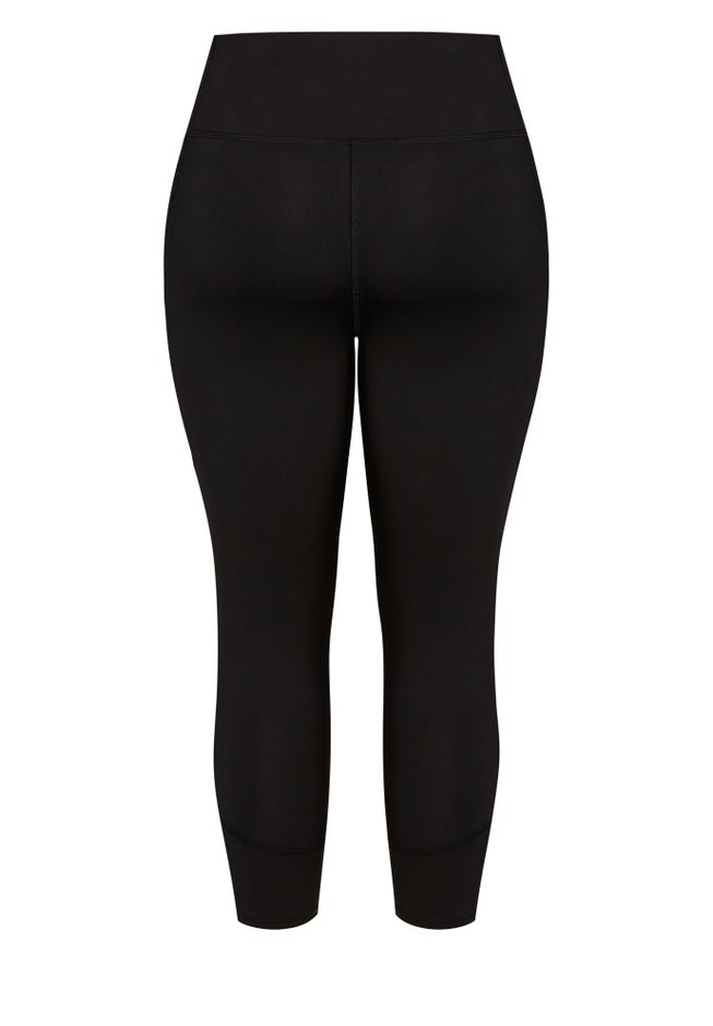 Pocket Capri Plain Legging image number null