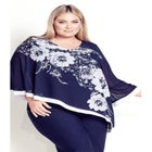 Audrey Overlay Print Top image number null