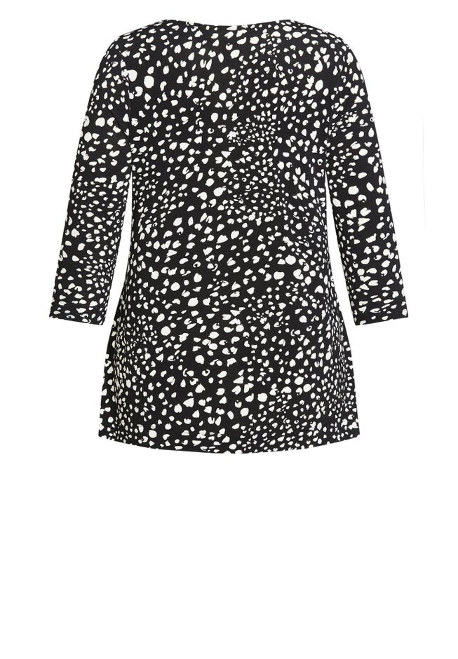 Miriam Zip Print Top image number null