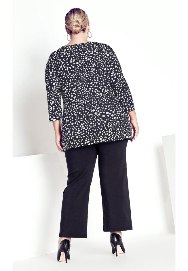 Miriam Zip Print Top image number null