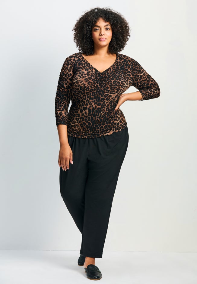 Lucille Tapered Knit Pant image number null