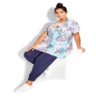 Keyla Foil Top image number null