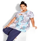 Keyla Foil Top image number null