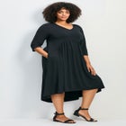 Valery V-Neckline Ity Jersey Dress image number 1