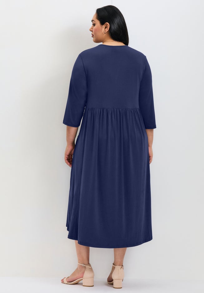 Valery V-Neckline Ity Jersey Dress image number 2