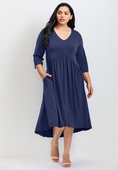 Valery V-Neckline Ity Jersey Dress