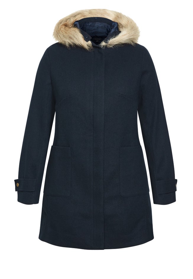 Voyager Faux Wool Coat image number null