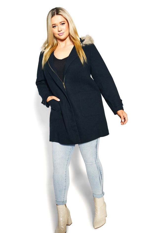 Voyager Faux Wool Coat image number null
