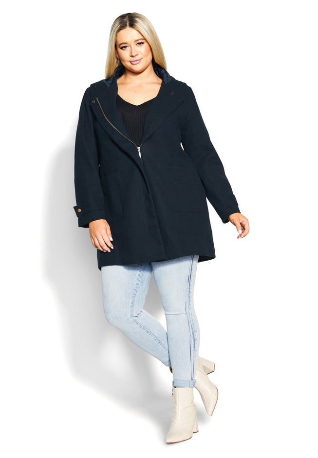 Voyager Faux Wool Coat image number null