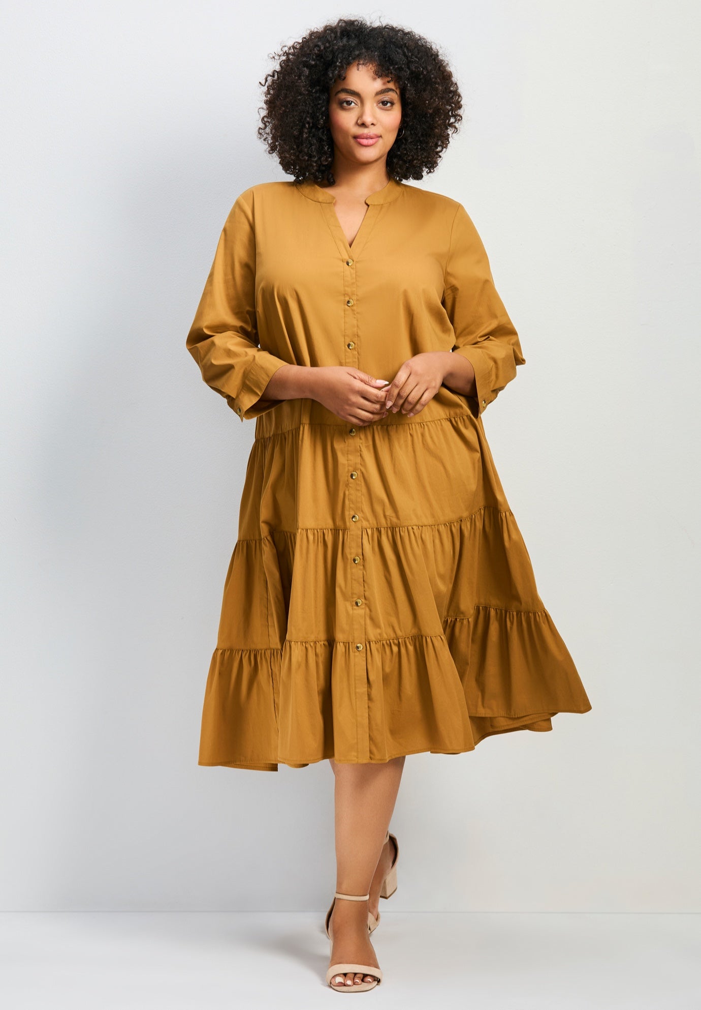 Avery Cotton Poplin Button Dress image number 0