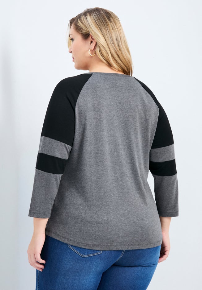 Splice Sleeve Color Top image number 2