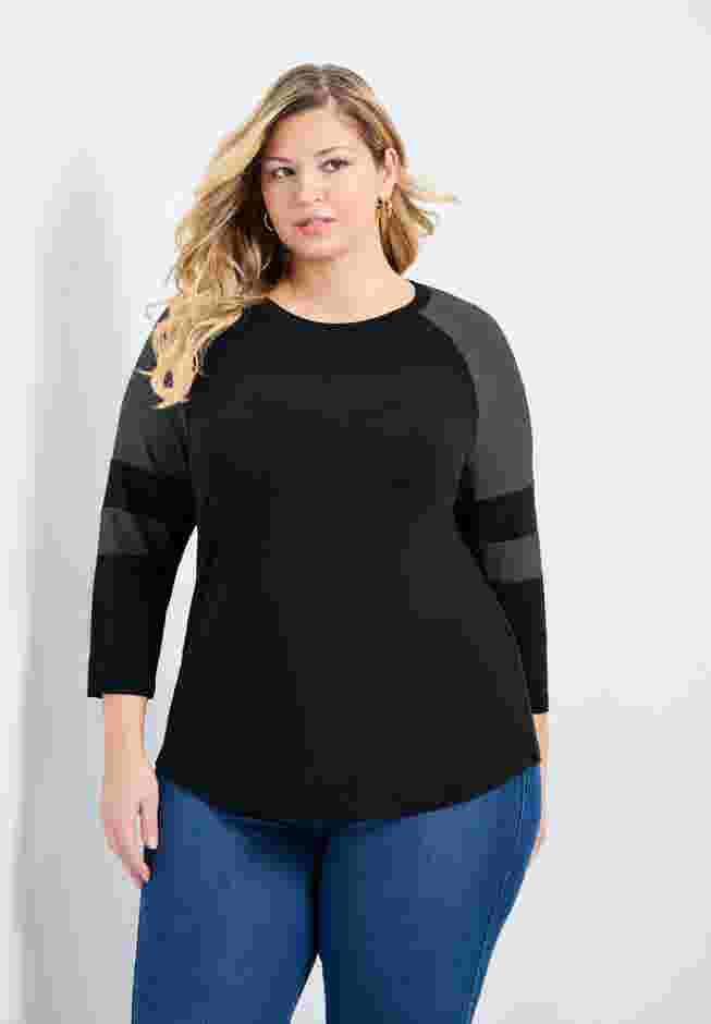 Splice Sleeve Color Top image number 0