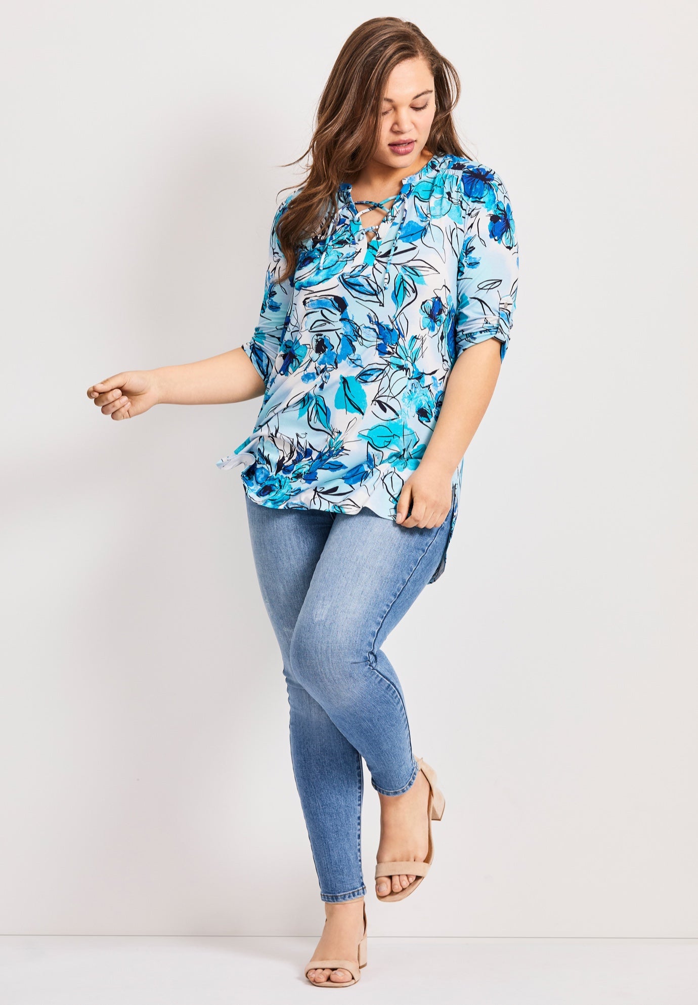 La Luna Zip Detail Skinny Jean image number 2