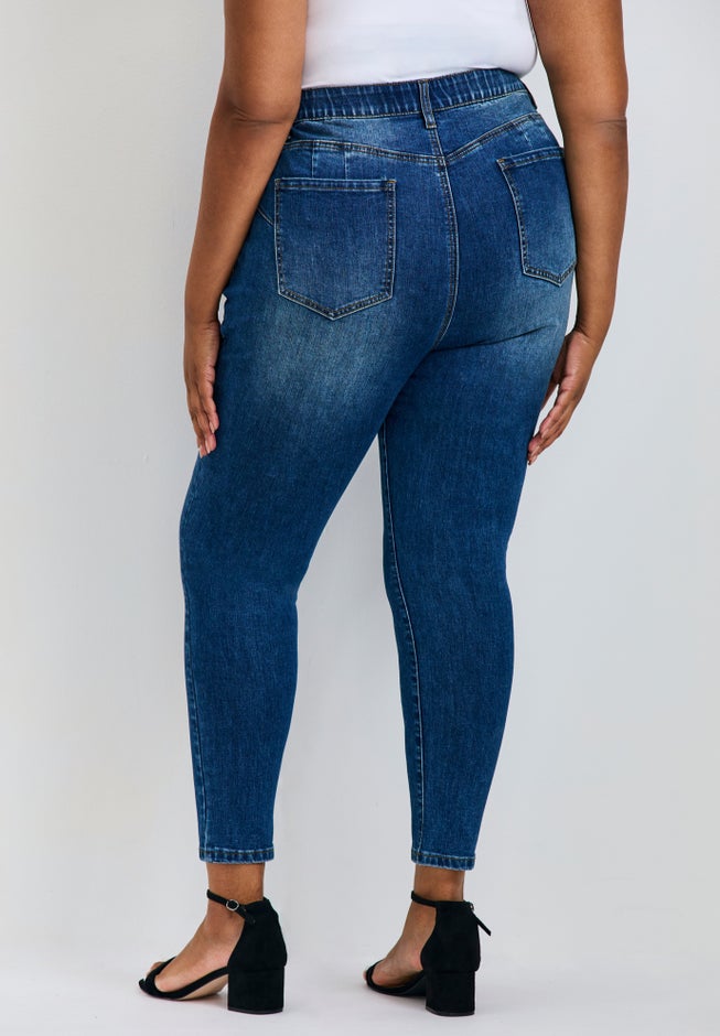 La Luna Zip Detail Skinny Jean image number 5