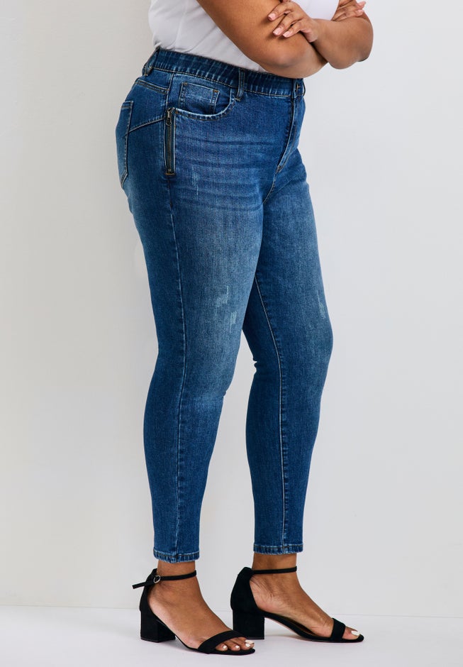 La Luna Zip Detail Skinny Jean image number 4