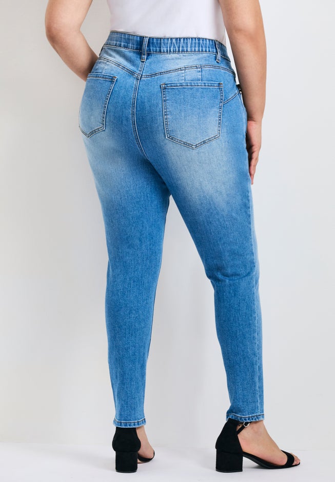 La Luna Zip Detail Skinny Jean image number 5